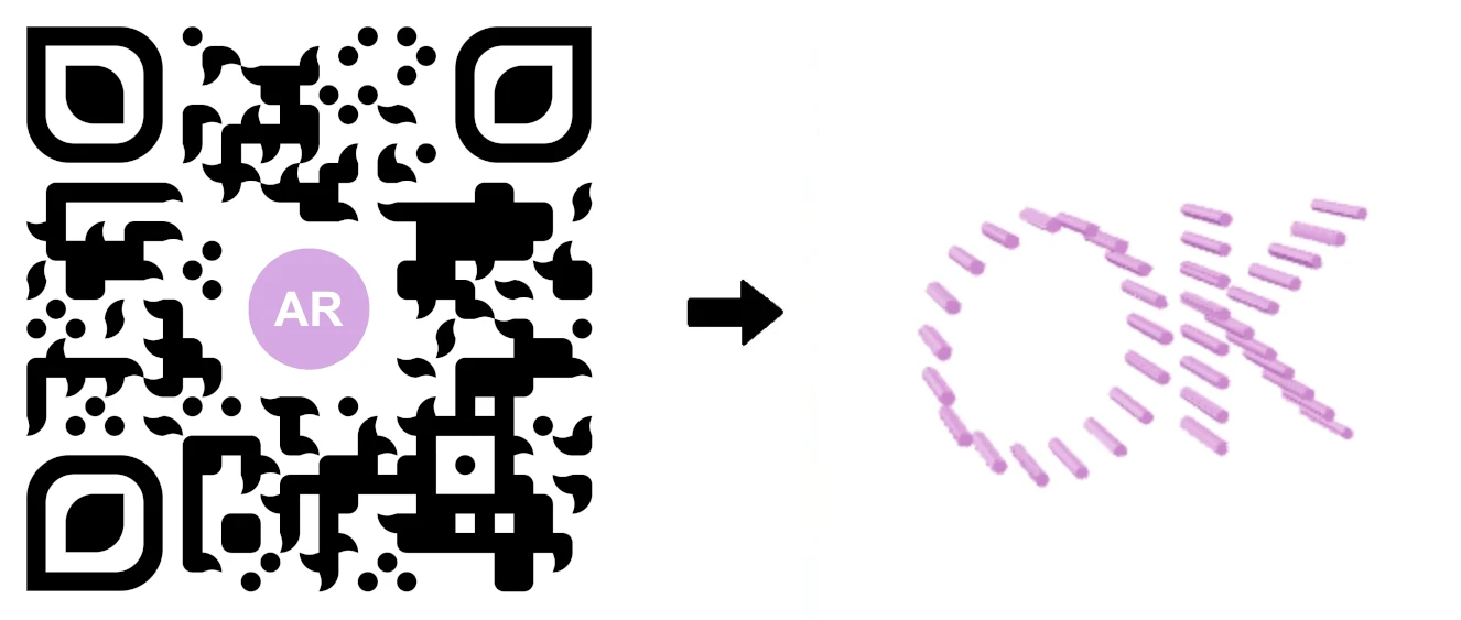 AR QR Code video